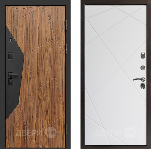 Входная металлическая Дверь Престиж Avangard Лучи Бетон белый в Бронницах