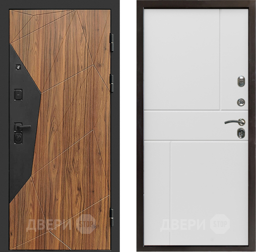 Входная металлическая Дверь Престиж Avangard Горизонт Бетон белый в Бронницах