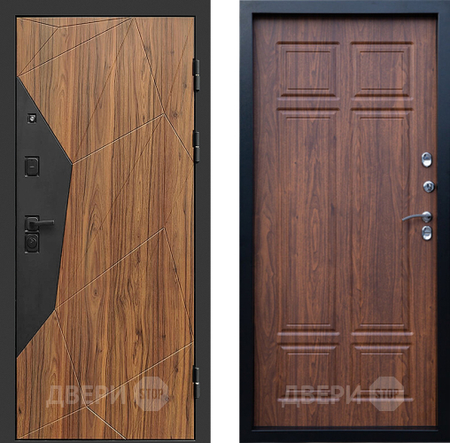 Входная металлическая Дверь Престиж Avangard Премиум Орех темный в Бронницах