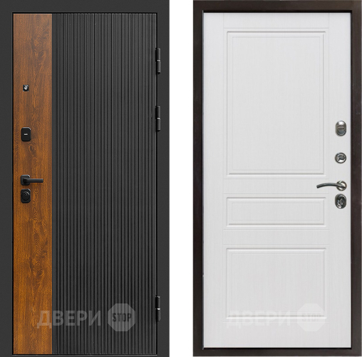 Входная металлическая Дверь Престиж Prestizh Классика Белое дерево в Бронницах