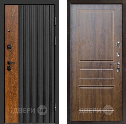 Входная металлическая Дверь Престиж Prestizh Классика Дуб в Бронницах