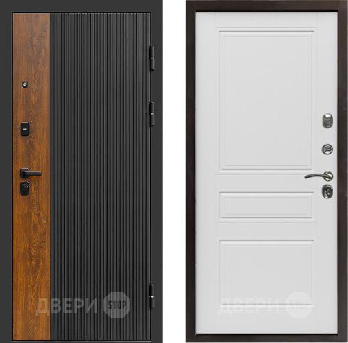 Входная металлическая Дверь Престиж Prestizh Классика Лиственница белая в Бронницах