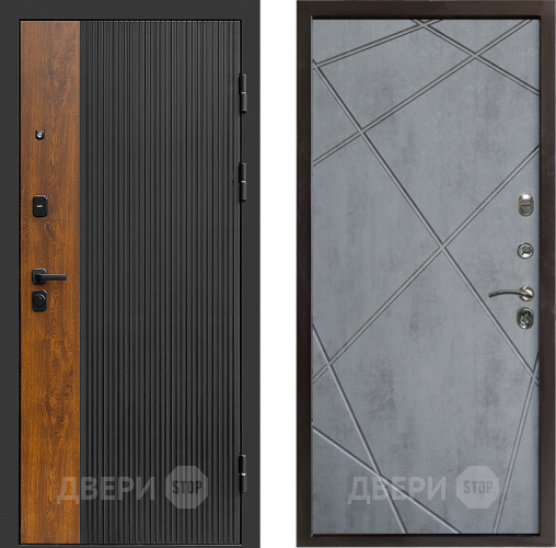 Дверь Престиж Prestizh Лучи Бетон темный в Бронницах