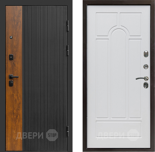 Входная металлическая Дверь Престиж Prestizh Арка Белое дерево в Бронницах