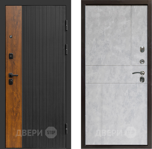 Входная металлическая Дверь Престиж Prestizh Горизонт Бетон светлый в Бронницах