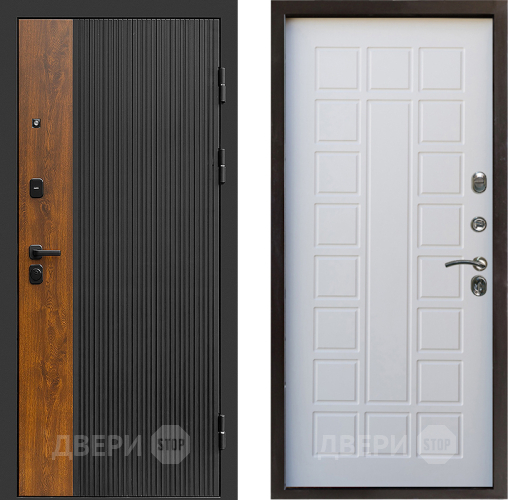 Входная металлическая Дверь Престиж Prestizh Престиж Белое дерево в Бронницах