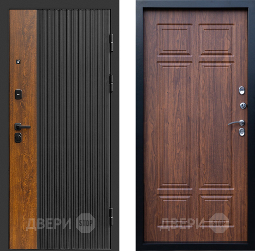Входная металлическая Дверь Престиж Prestizh Премиум Орех темный в Бронницах