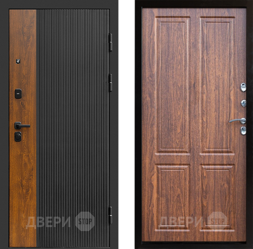 Входная металлическая Дверь Престиж Prestizh Премиум Орех светлый в Бронницах