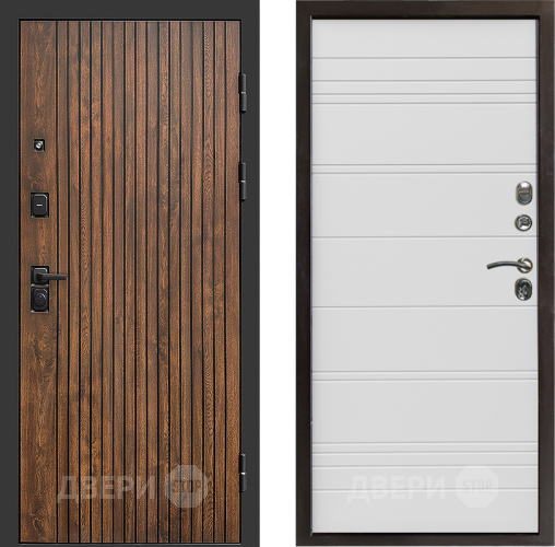 Входная металлическая Дверь Престиж Tvist Line Белый в Бронницах