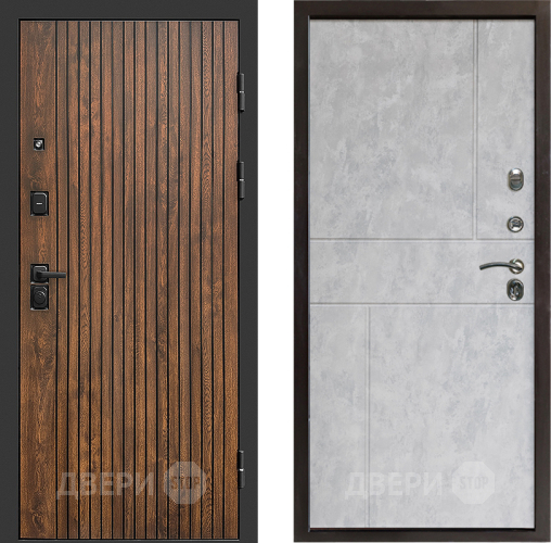 Входная металлическая Дверь Престиж Tvist Горизонт Бетон светлый в Бронницах