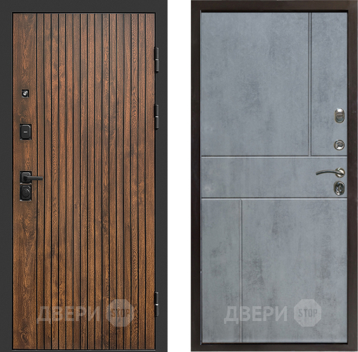 Входная металлическая Дверь Престиж Tvist Горизонт Бетон темный в Бронницах