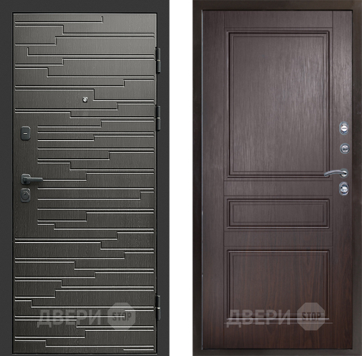 Входная металлическая Дверь Престиж Rivera Классика Венге в Бронницах