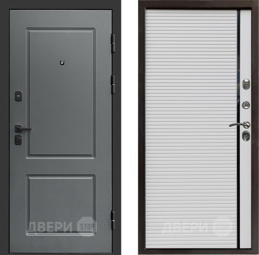 Входная металлическая Дверь Престиж Verona Porte Белый в Бронницах