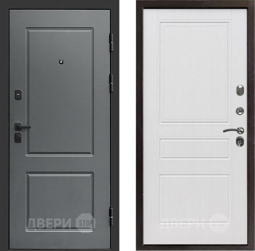 Входная металлическая Дверь Престиж Verona Классика Белое дерево в Бронницах