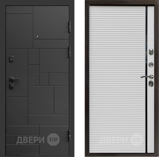 Входная металлическая Дверь Престиж Kvadro Porte Белый в Бронницах