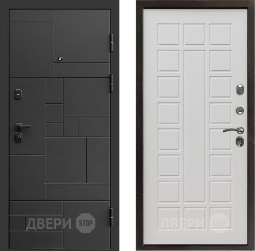 Входная металлическая Дверь Престиж Kvadro Престиж Бежевый мат в Бронницах