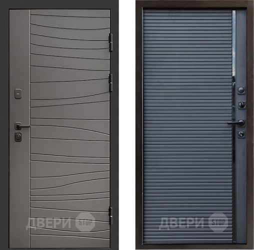 Входная металлическая Дверь Престиж Siciliya Porte Черный кварц в Бронницах