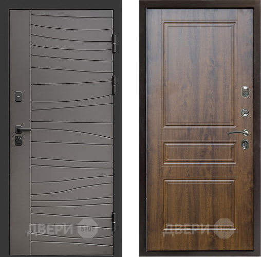 Входная металлическая Дверь Престиж Siciliya Классика Дуб в Бронницах