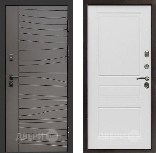 Входная металлическая Дверь Престиж Siciliya Классика Лиственница белая в Бронницах