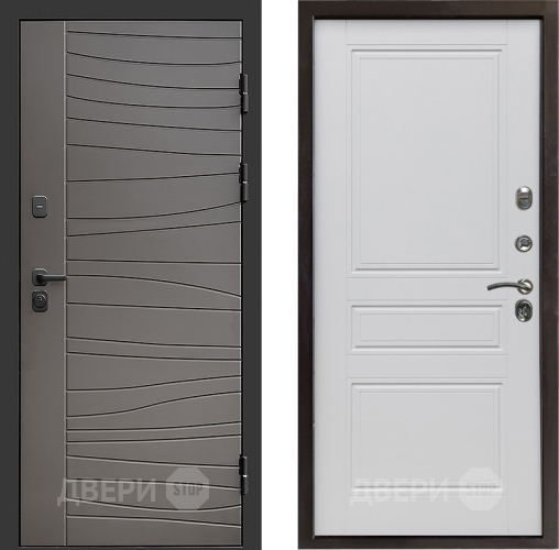 Входная металлическая Дверь Престиж Siciliya Классика Белый матовый в Бронницах