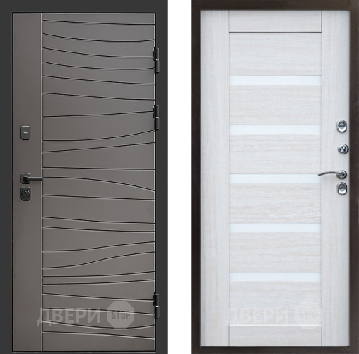 Входная металлическая Дверь Престиж Siciliya Царга Лиственница белая в Бронницах