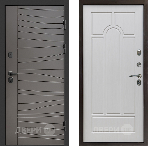 Входная металлическая Дверь Престиж Siciliya Арка Лиственница белая в Бронницах