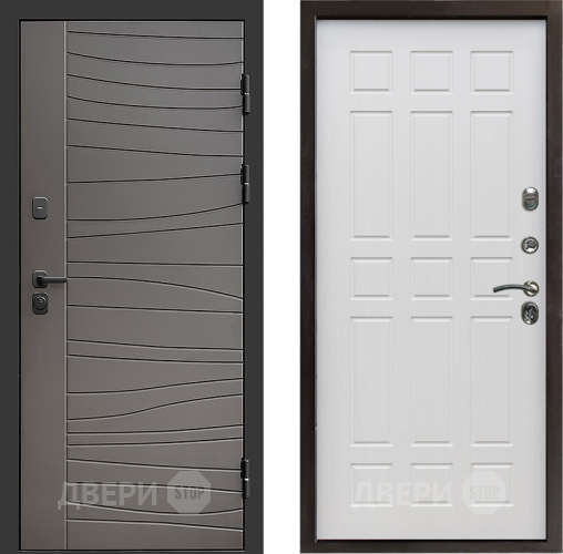 Входная металлическая Дверь Престиж Siciliya Спарта Лиственница белая в Бронницах