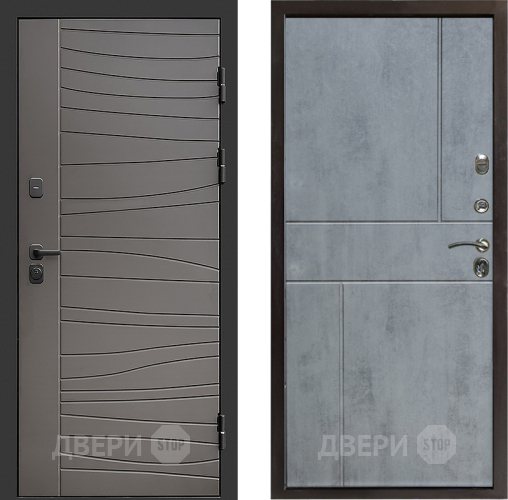 Входная металлическая Дверь Престиж Siciliya Горизонт Бетон темный в Бронницах