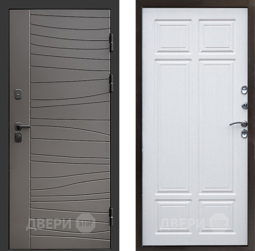 Входная металлическая Дверь Престиж Siciliya Премиум Лиственница белая в Бронницах