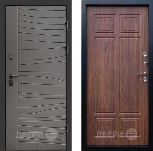 Входная металлическая Дверь Престиж Siciliya Премиум Орех темный в Бронницах
