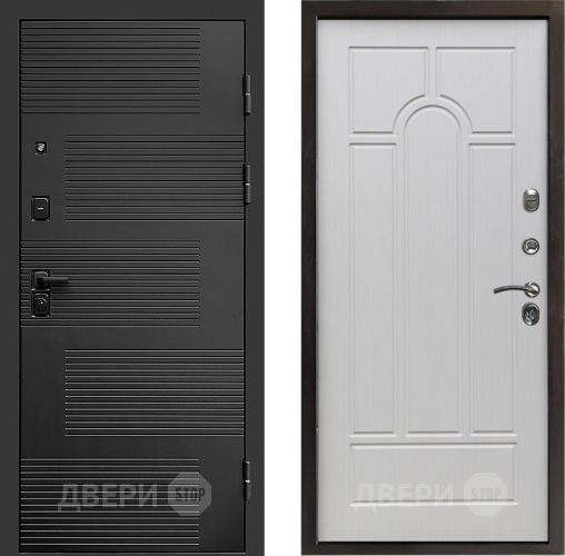 Входная металлическая Дверь Престиж Favorit Арка Лиственница белая в Бронницах