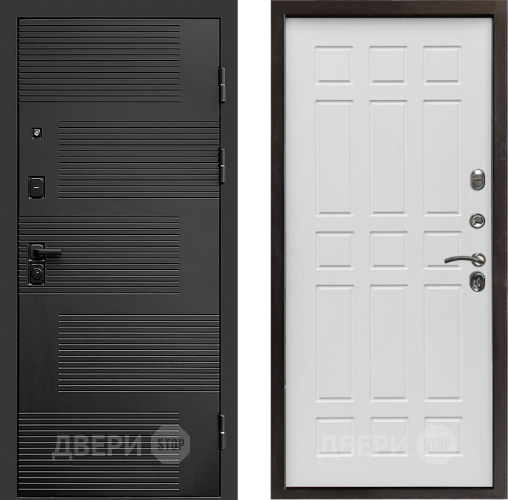 Входная металлическая Дверь Престиж Favorit Спарта Белое дерево в Бронницах