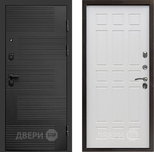 Входная металлическая Дверь Престиж Favorit Спарта Лиственница белая в Бронницах