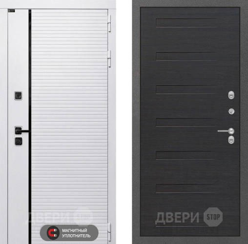 Входная металлическая Дверь Лабиринт (LABIRINT) Royal 14 Эковенге поперечный в Бронницах