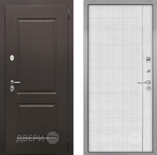 Входная металлическая Дверь Интекрон (INTECRON) Кампо В-07 с молдингом Лофт белый в Бронницах