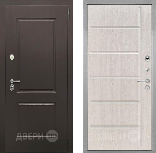 Входная металлическая Дверь Интекрон (INTECRON) Кампо ФЛ-102 Сосна белая в Бронницах