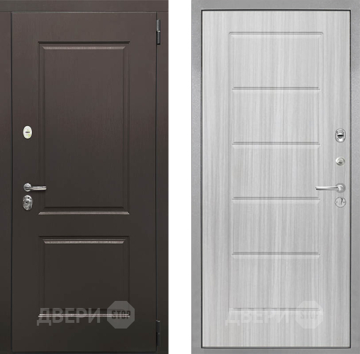 Входная металлическая Дверь Интекрон (INTECRON) Кампо ФЛ-39 Сандал белый в Бронницах