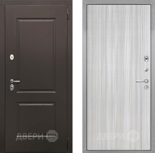 Входная металлическая Дверь Интекрон (INTECRON) Кампо В-07 с молдингом Сандал белый в Бронницах