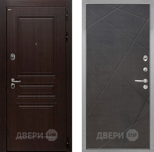 Входная металлическая Дверь Интекрон (INTECRON) Брайтон Тиковое Дерево Лучи-М Венге распил кофе в Бронницах