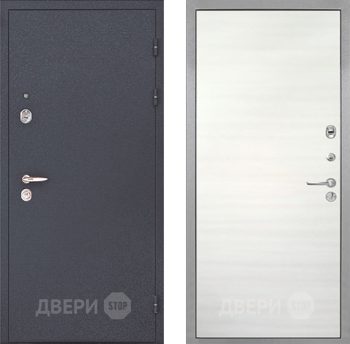 Входная металлическая Дверь Интекрон (INTECRON) Колизей Гладкая Дуб сильвер поперечный в Бронницах