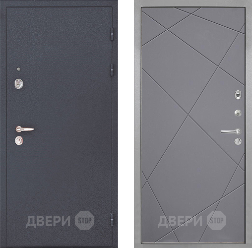 Входная металлическая Дверь Интекрон (INTECRON) Колизей Лучи-М Графит софт в Бронницах