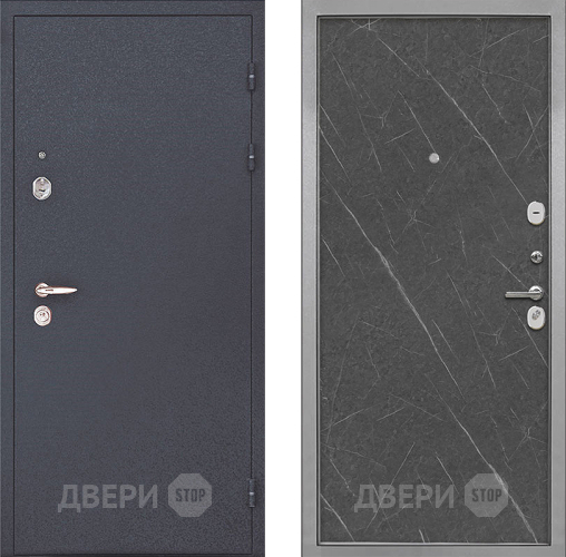 Входная металлическая Дверь Интекрон (INTECRON) Колизей Гладкая Гранит лава оникс в Бронницах