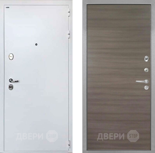 Входная металлическая Дверь Интекрон (INTECRON) Колизей White Гладкая Дуб тоскано поперечный в Бронницах