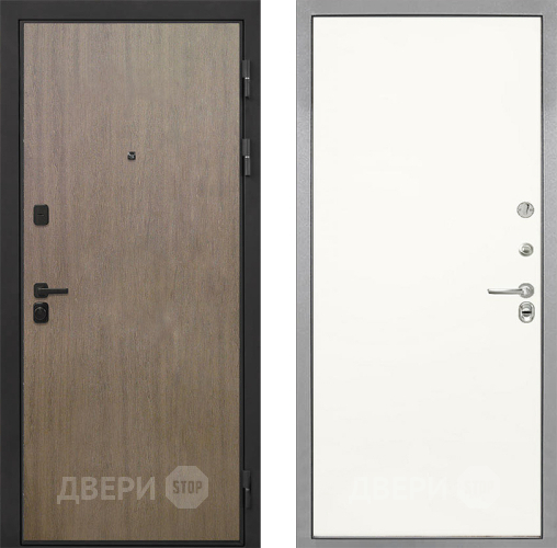 Входная металлическая Дверь Интекрон (INTECRON) Профит Black Венге Коричневый Гладкая Слоновая кость в Бронницах