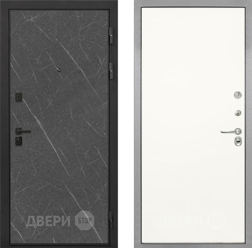 Дверь Интекрон (INTECRON) Профит Black Гранит Лава Оникс Гладкая Слоновая кость в Бронницах