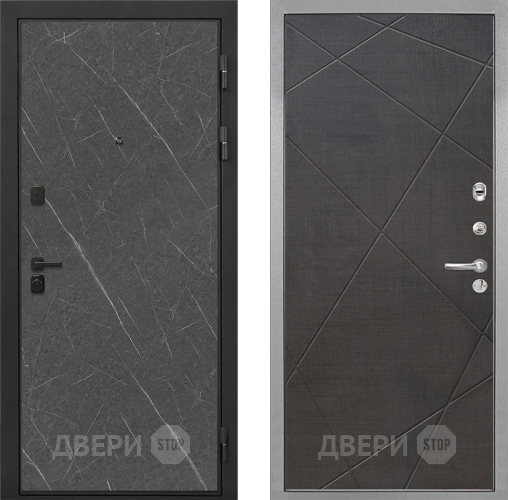 Входная металлическая Дверь Интекрон (INTECRON) Профит Black Гранит Лава Оникс Лучи-М Венге распил кофе в Бронницах