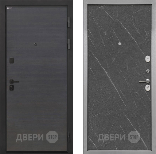 Дверь Интекрон (INTECRON) Профит Black Эковенге Гладкая Гранит лава оникс в Бронницах