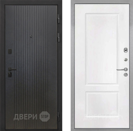 Входная металлическая Дверь Интекрон (INTECRON) Профит Black ФЛ-295 КВ-2 Белый матовый в Бронницах