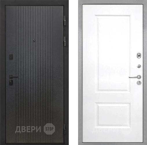 Входная металлическая Дверь Интекрон (INTECRON) Профит Black ФЛ-295 Альба Роял Вуд белый в Бронницах