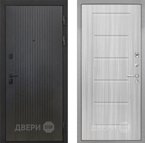 Входная металлическая Дверь Интекрон (INTECRON) Профит Black ФЛ-295 ФЛ-39 Сандал белый в Бронницах